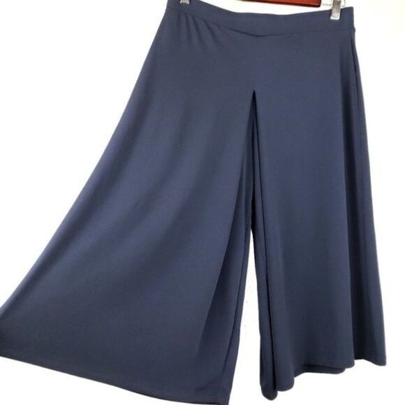 Michael Kors navy cropped palazzo size small - Picture 4 of 10